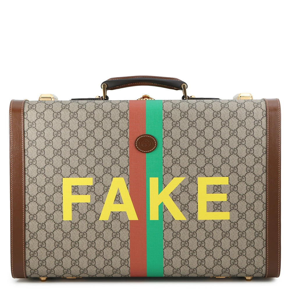 Gucci Suitcase Faux Knot GG Supreme Travel Bag